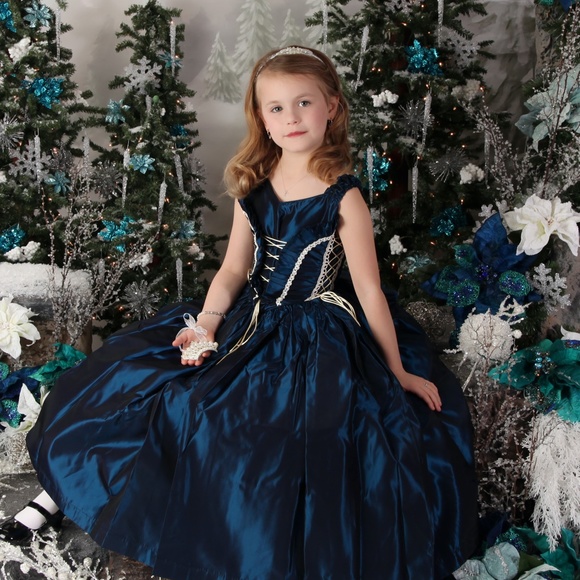 Gold Flower Girl Party Dress Princess Formal Special Occasion Size 2 NWT - Picture 10 of 12